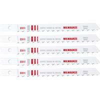 Milwaukee 48-42-2311 Jigsaw Blades, Bi-Metal, U-Shank, 4" L, 10 TPI