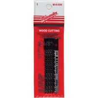 Milwaukee 48-42-0240 Jigsaw Blades, High-Carbon Steel, U-Shank, 3-1/8" L, 8 TPI