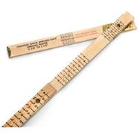 Lufkin By Crescent T656N Red End&reg; Oversized Brick Mason Rule, 6' L, Wood, 1/16" Graduations