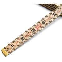 Lufkin By Crescent X46SLN Folding Rule, 6' L, Wood, 1/16" Graduations