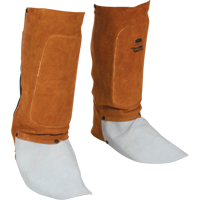 Weld-Mate TTU391 Leather Spats, 14" L, Lava Brown