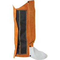 Weld-Mate TTU391 Leather Spats, 14" L, Lava Brown