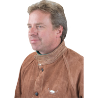 Welding Jacket, Leather, X-Large, Lava Brown™ TTU400 | TENAQUIP