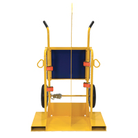 Welding Cylinder Torch Cart, Pneumatic Wheels, 24" W x 19-1/2" L Base, 500 lbs.  TTV168 | TENAQUIP