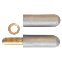 NMT Systems PS150SP Weld-On Hinge, 0.787" Dia. x 5.906" L, Mild Steel w/Fixed Steel Pin