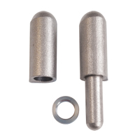NMT Systems AA80SS Weld-On Hinge, 0.512" Dia. x 3.150" L, Aluminum w/Fixed Stainless Steel Pin