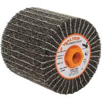 Allsteel 07K342 Two-In-One Finishing Drums, 4-1/4" Dia. x 4" W, 5/8"-11 Arbor, 80 Grit