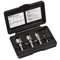 Klein Tools 31872 Ensemble de coupe-trous en carbure avec &eacute;tui de transport robuste, 4 morcea