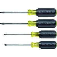 Klein Tools 85664 Square Recess Screwdriver Set, 4 Pcs.