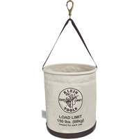Klein Tools 5109SLR Seau en toile, tout usage avec trous de drainage, Toile, 12" dia. x 15" h, Capacit&eacute; de charge 150 lb