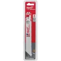 Lames haute performance Super Sawzall<sup>MD</sup>, Bimétal, 8,5 Dents par pouce, 6" lo x 3/4" la TW193 | Tenaquip
