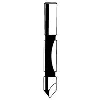 Freud 26-100 Router Bit - Panel Pilot Bit, 1/4" Dia., 3/4" H, 2-1/4" L, 1/4" Shank