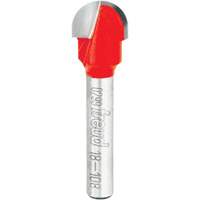 Freud 18-108 Router Bit - Round Nose Bit, 1/2" Dia., 1/4" Shank