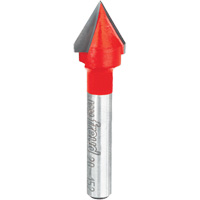 Freud 20-152 Router Bit - V Grooving Bit, 1/2" Dia., 1/4" Shank