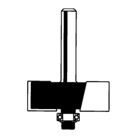 Freud 32-522 Fraise &agrave; refeuillement avec jeu de roulement, 1-3/8" dia., 1/2" tige