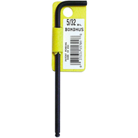 Bondhus 15709-BON Balldrive Hex Key, Hex End, 4.1" L, L Shape