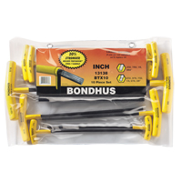 Bondhus 13138-BON Ball Driver&reg; Hex Keys Set, 10 Pcs., Imperial