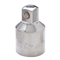 Gray Tools 4206 Adaptor Socket, 1/2" Drive, 3/8" Socket, 1.625" L