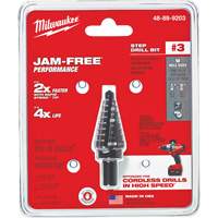 Milwaukee 48-89-9203 Foret &eacute;tag&eacute; no 3, 1/4" - 3/4", Incr&eacute;ments de 1/16", Acier rapide