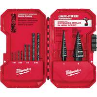 Milwaukee 48-89-9222 Jeu de forets &eacute;tag&eacute;s, 10 morceaux, Acier rapide