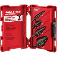 Milwaukee 48-89-9223 Step Drill Bit Set, 4 Pieces, High Speed Steel