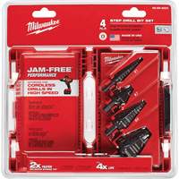 Milwaukee 48-89-9223 Step Drill Bit Set, 4 Pieces, High Speed Steel