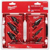 Milwaukee 48-89-9224 Step Drill Bit Set, 6 Pieces, High Speed Steel