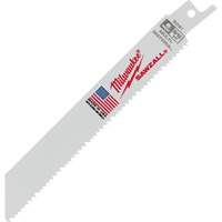 Milwaukee 48-01-7091 Lame Sawzall, Bim&eacute;tal, 8-12 Dents par pouce, 6" lo x 3/4" la