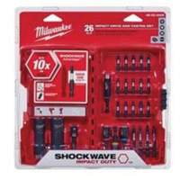 Milwaukee 48-32-4408 Shockwave Impact Duty Drive and Fasten Set, 26 Pieces, Steel