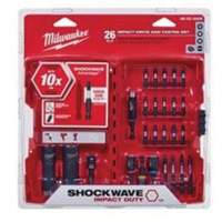 Shockwave™ Impact Duty Drive and Fasten Set, 26 Pieces, Steel  TYF346 | TENAQUIP