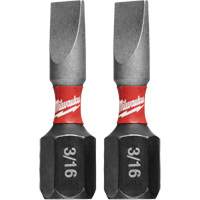 Milwaukee 48-32-4417 Shockwave Insert Bits, Slot, #8/3/16", 1/4" Drive