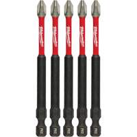 Milwaukee 48-32-4564 Tr&eacute;pans &agrave; choc Shockwave, Phillips, Embout #2, Prise 1/4", Longueur 3-1/2"