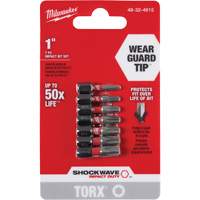 Milwaukee 48-32-4615 Shockwave 1" Impact Duty Bit Set, 7 Pcs., Torx&reg;