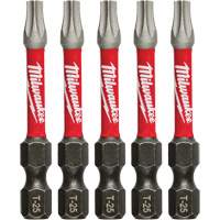Milwaukee 48-32-4685 Tr&eacute;pan &agrave; choc Shockwave, Torx, Embout T-25, Prise 1/4", Longueur 2"