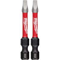 Milwaukee 48-32-4910 Shockwave Impact Power Bits, Square, #3 Tip, 1/4" Drive Size, 2" Length