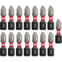 Milwaukee 48-32-5003 Forets &agrave; chocs Shockwave, Phillips, #2, Prise 1/4"