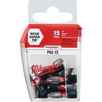 Milwaukee 48-32-5003 Forets &agrave; chocs Shockwave, Phillips, #2, Prise 1/4"