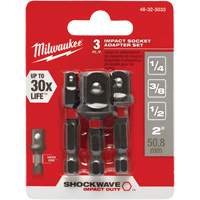 Milwaukee 48-32-5033 Jeu d'adaptateur de douilles &agrave; chocs Shockwave, 1/4" Prise, Sph&eacute;rique, 1-7/8" lo