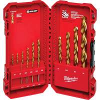 Milwaukee 48-89-0011 Jeu de forets &eacute;tag&eacute;s Thunderbolt, 14 morceaux, Acier rapide