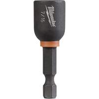 Milwaukee 49-66-4706 Tourne-&eacute;crou Shockwave Impact Duty, Embout 1/4", Prise 7/16", 1-7/8" lo, Magn&eacute;tique