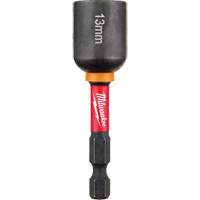 Milwaukee 49-66-4613 Tourne-&eacute;crou Shockwave Impact Duty, Embout 1/4", Prise 13 mm, 2-9/16" lo, Magn&eacute;tique