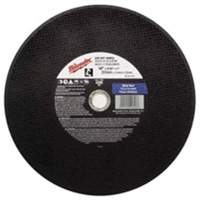 Milwaukee 49-94-1280 Premium Cut-Off Wheels, 12" x 1/8", 20 mm Arbor, Type 1, Silicon Carbide, 4365 RPM