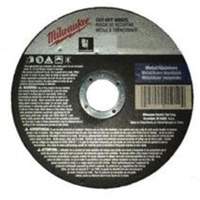 Milwaukee 49-94-5000 Meules &agrave; tronçonner renforc&eacute;es, 5" x 0,045", Arbre de 7/8", Type 1, Oxyde d'aluminium, 13580 Tr/min