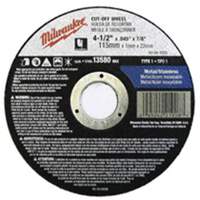 Milwaukee 49-94-5005 Meules &agrave; tronçonner &agrave; centre abaiss&eacute;, 5" x 0,045", Arbre de 7/8", Type 27, Oxyde d'aluminium, 13580 Tr/min