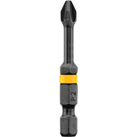 DEWALT DWA2PH2IRB Dewalt 2" Phillips #2 Impact Ready&reg; Bit, Phillips, #2 Tip, 1/4" Drive Size, 2" Length