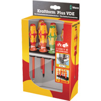 Wera Tools 5347777001 Jeu de tournevis isol&eacute;s 160 i / 168 i /6 VDE, 1000 V, 6 M