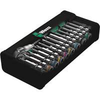 Wera Tools 5004016001 Jeu de rochet rapide m&eacute;trique Zyklop, 28 Mcx, Prise de 1/4"