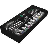 Wera Tools 5004079001 Zyklop Imperial Speed Ratchet Set, 28 Pcs, 1/2" Drive Size