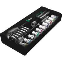 Wera Tools 5004076001 Zyklop Metric Speed Ratchet Set, 28 Pcs, 1/2" Drive Size