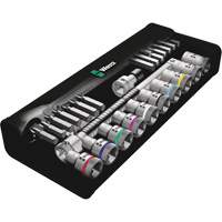 Wera Tools 05004080001 Zyklop Imperial Metal Ratchet Set, 28 Pcs, 1/2" Drive Size